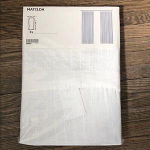 NWT IKEA MATILDA sheer curtains 55x98